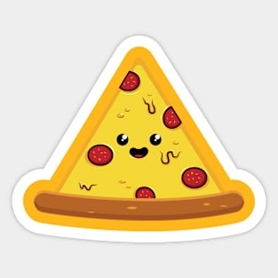 cute pizza flat design Sticker